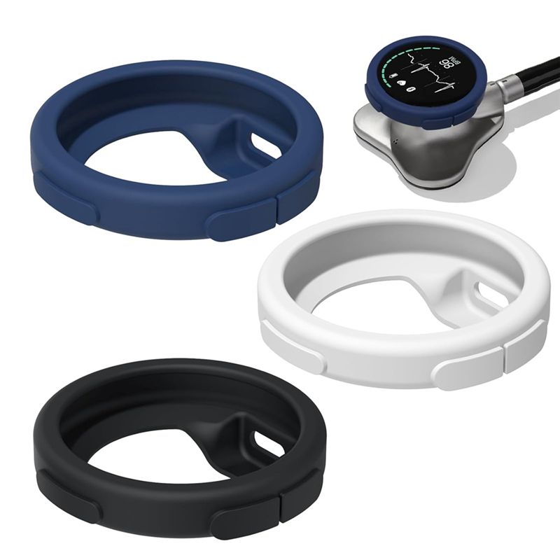 A01F-For EKO CORE 500? Digital Stethoscope,Dustproof Plug , 3-Pack Silicone Protective Cover Preventions Dust