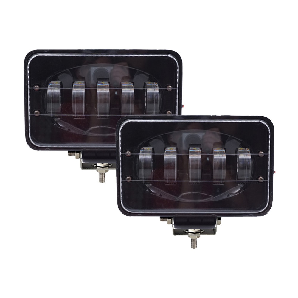 Barra de luces Led para coche foco de luz de trabajo de 6 pulgadas, 50W, 12V, 24V, lámpara de conducción por inundación para camión, remolque, SUV, camioneta, barco, 4x4, Moto