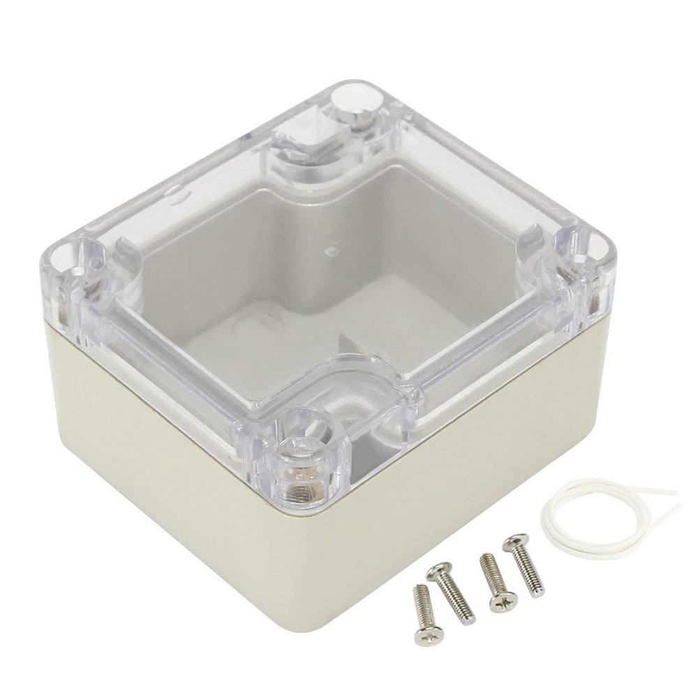 Waterproof Transparent PC Clear Cover Enclosure Plastic Box Electronic Project Case Instrument Electrical Junction Box Housing