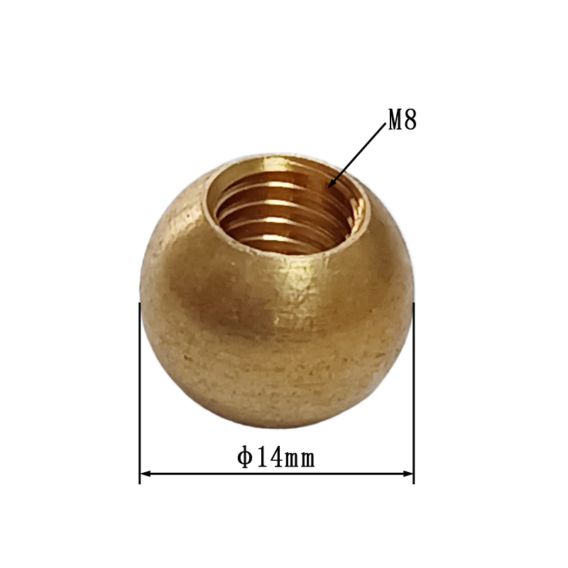 1PCS Brass Thread Hole Ball For CNC Later Machine: Blue