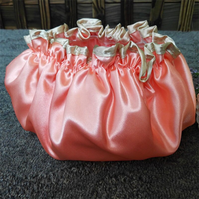 Mooie dikke dames douchekappen kleurrijke dubbele laag bad douche haarbedekking volwassenen waterdichte huishoudelijke producten 27 x 11cm tb: Stijl 7