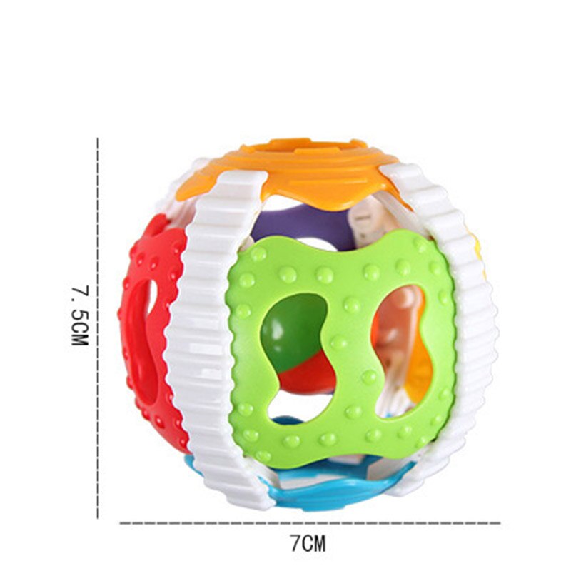 Kleinkind Rassel Spielzeug 0-1 Jahr alt Fitness Ball Neugeborenen Babys Hand Greifen Kleine Glocke Ball Weiche Silikagel glocke freundlicher Krabbeln Ball