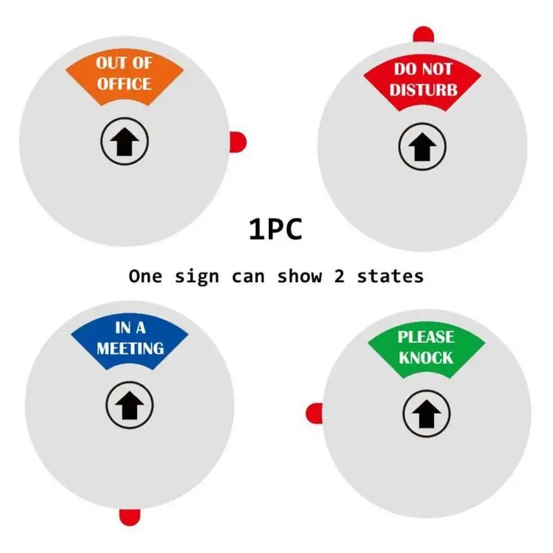 5 Inch Spinning Wheel Do Not Disturb Door Sign Privacy Hanger Busy Status Variable Plaque Please Knock Durable Modern Decor