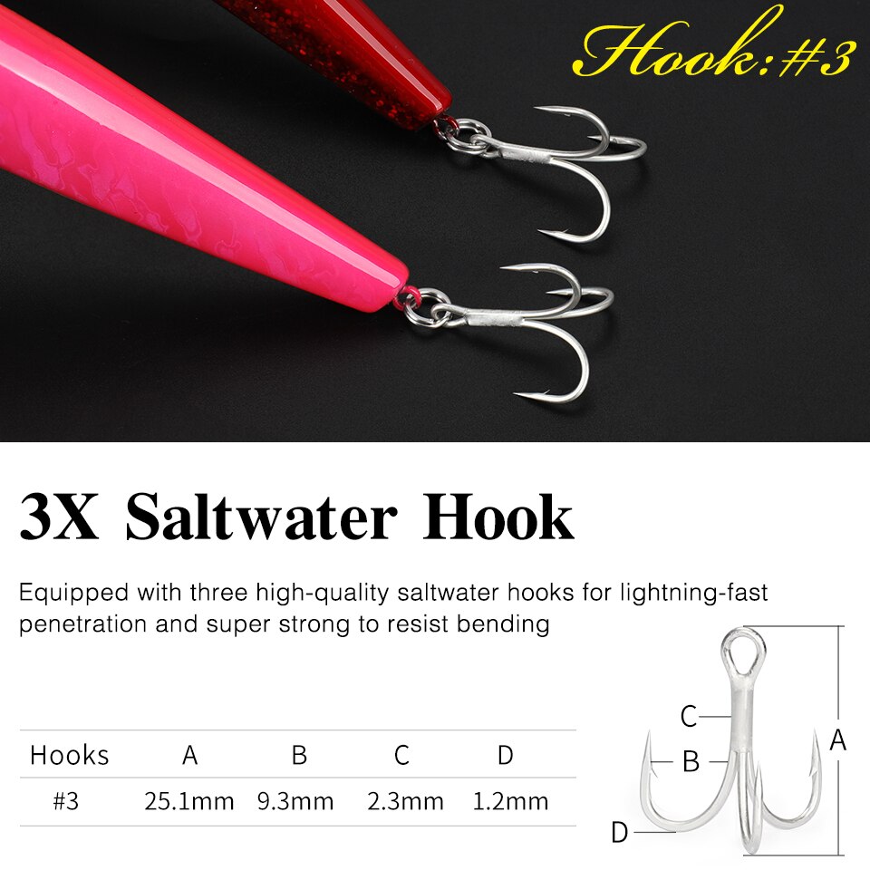 Tsurinoya 160F Drijvende Minnow Vissen Lokken Stinger 163Mm 31G Lange Casting Kunstmatige Zeebaars Saltwater Grote Harde Aas