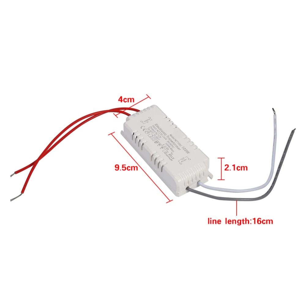 105W 220 V-12 V Halogeen LED Lamp Elektronische Transformator Voeding Driver Transformator Duurzaam