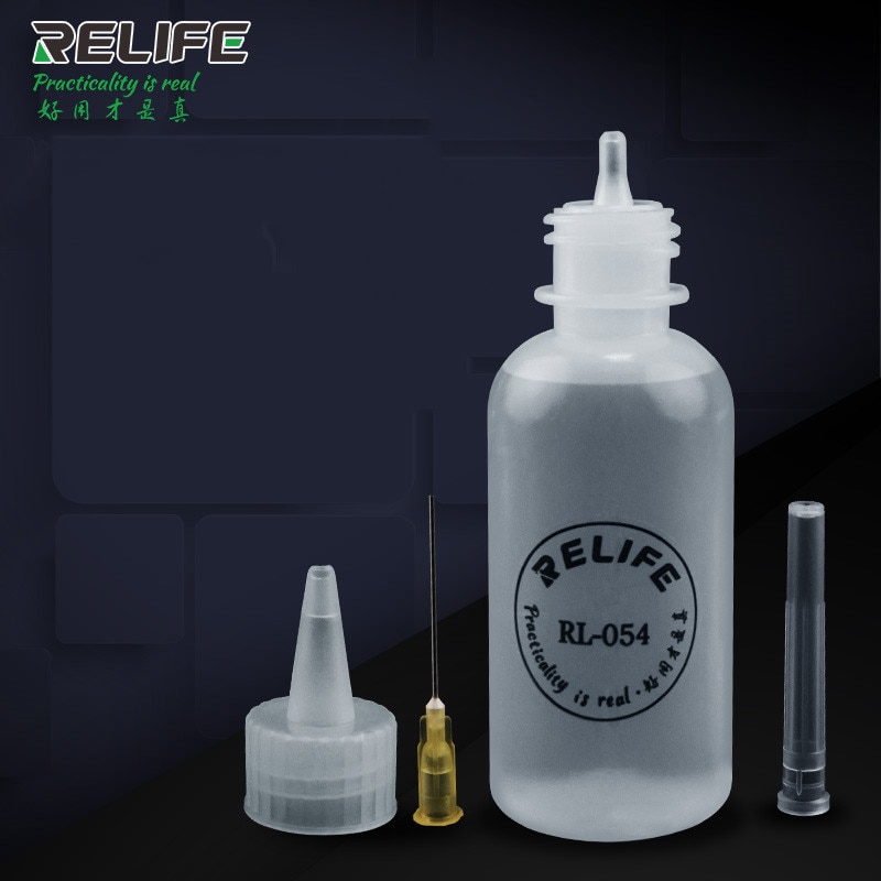 Relife RL-054 50 Ml Hars Gereedschap Lege E-Liquid Plastic Flux Alcohol Fles Parfum Fles Met Naald Tip
