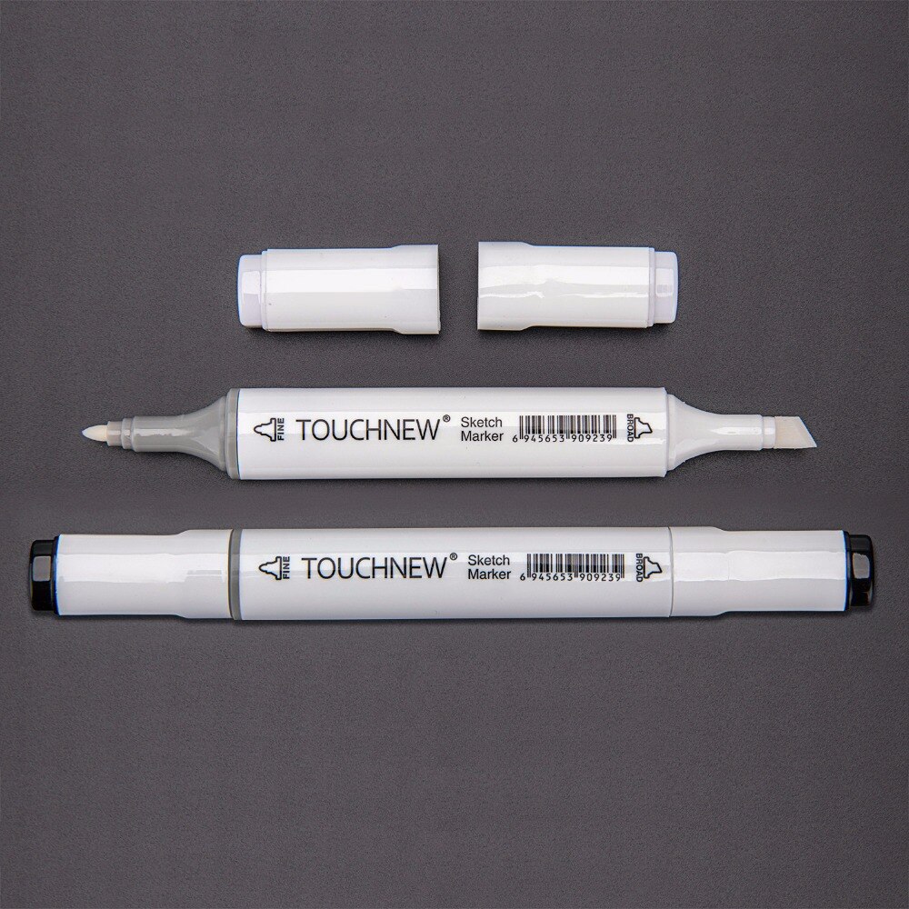 Touchnew 12 Cool Grijs Marker Warm Grijs Marker Set Dual Tips Alcohol Gebaseerde Kunst Markers Voor Tekening Manga Mark Leverancier briefpapier