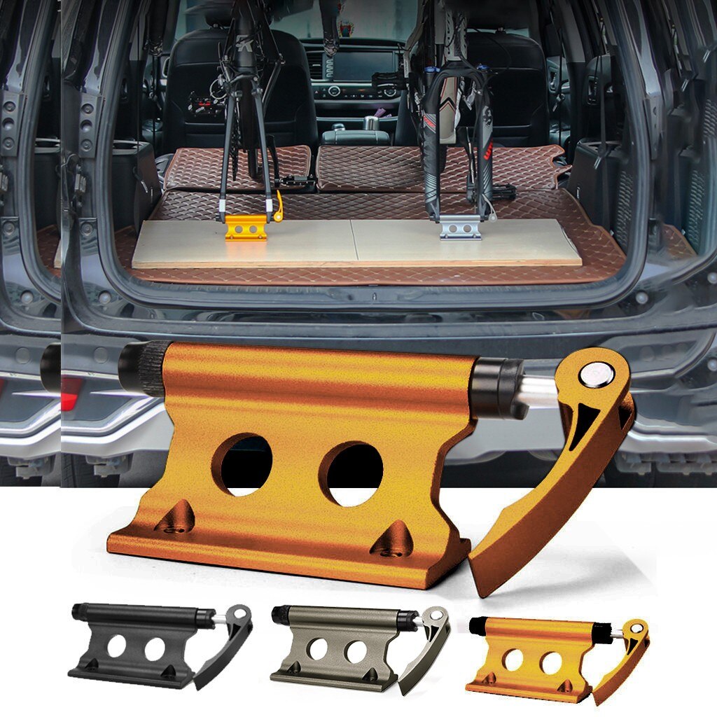 Bike Fork Mount Alloy Quick Release Bicycle Block Front Fork Fixed Clip Luggage Holder Rack for Truck Trailer Cycling Accessorie