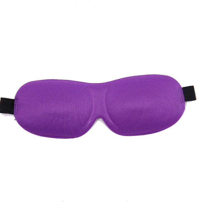 1Pcs 3D Sleep Mask Natural Sleeping Eye Mask Eyeshade Cover Shade Eye Patch Women Men Soft Portable Blindfold Travel Eyepatch: PURPLE