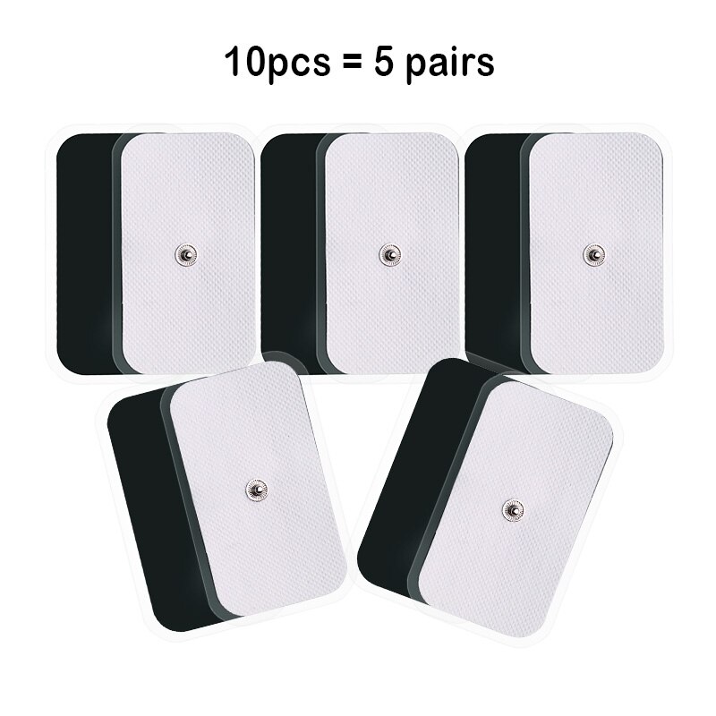 Electrodos Tens para mioestimulador, máquina de terapia de fisioterapia, almohadillas, masajeador adelgazante, Gel adhesivo, almohadilla de salud Tens, 10/20 piezas: Plata