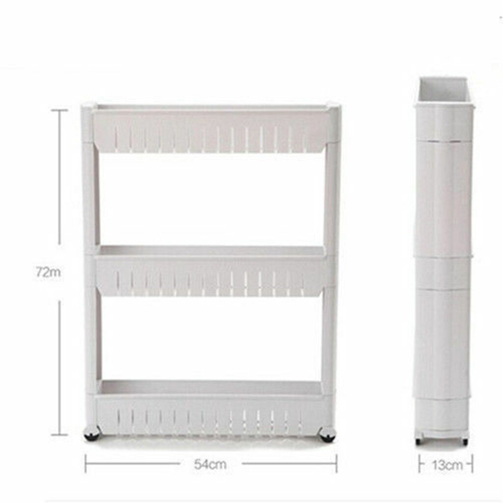 Kitchen Storage Rack For Goods Plastic Clip Rack Storage Rack Refrigerator Kitchen Gaps Rack Bathroom Rack #YL10
