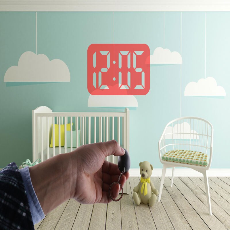 Digitale Projectie Klok LED Draagbare Klokken Mini Klok Met Tijd Projectie Digitale Horloge Night Light Magic Projector Klok