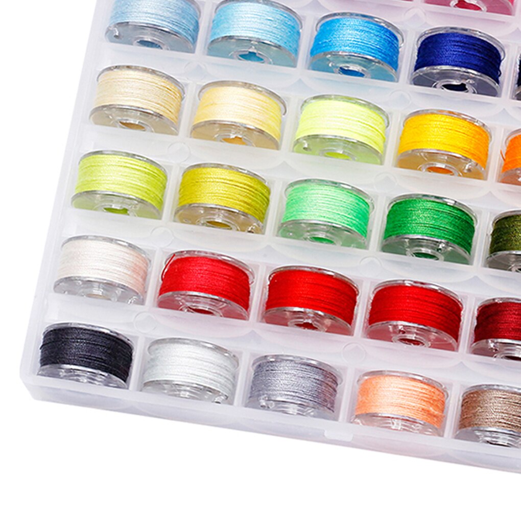 Solar Mini Bobbin 72pcs Minimalist style Portable Metal Bobbin & Thr... – Grandado