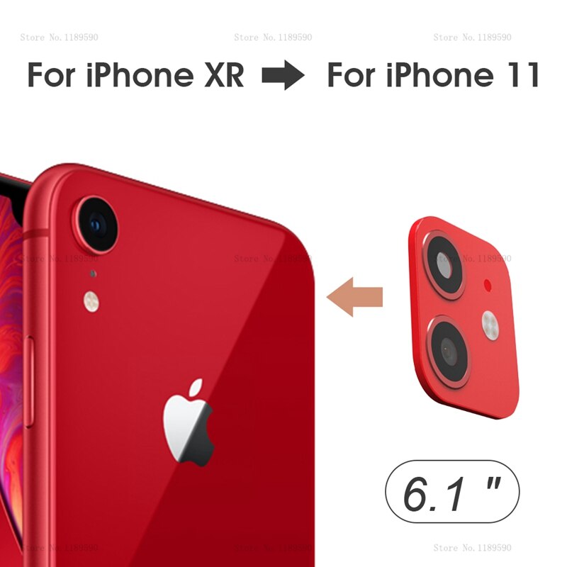 Voor iphone XR Seconden Veranderen Voor iphone 11 iphone 11 Camera Lens Screen Protector Tweede Generatie Lens Film Metalen Lens sticker