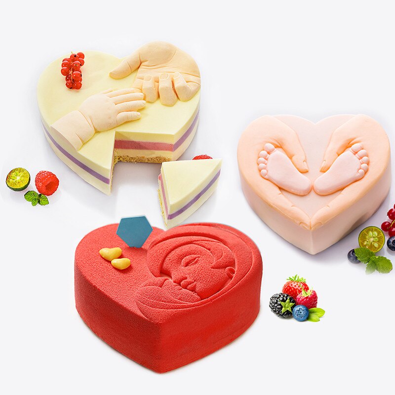 Hart Vorm Speciale 3D Cakevorm Verjaardag Fondant Mold Bakken Tools Decoratie Accessoires Voor Keuken ALI88