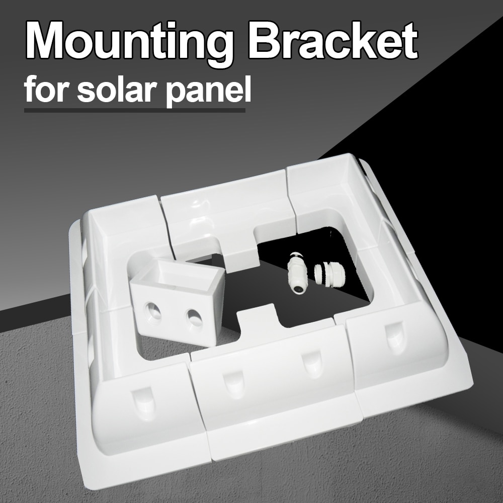 7pcs/set 4pcs/set Frame Metal Solar Panel Mounting Bracket kit Z-shaped Aluminum ABS Bracket Motorhome Caravan RV Boat