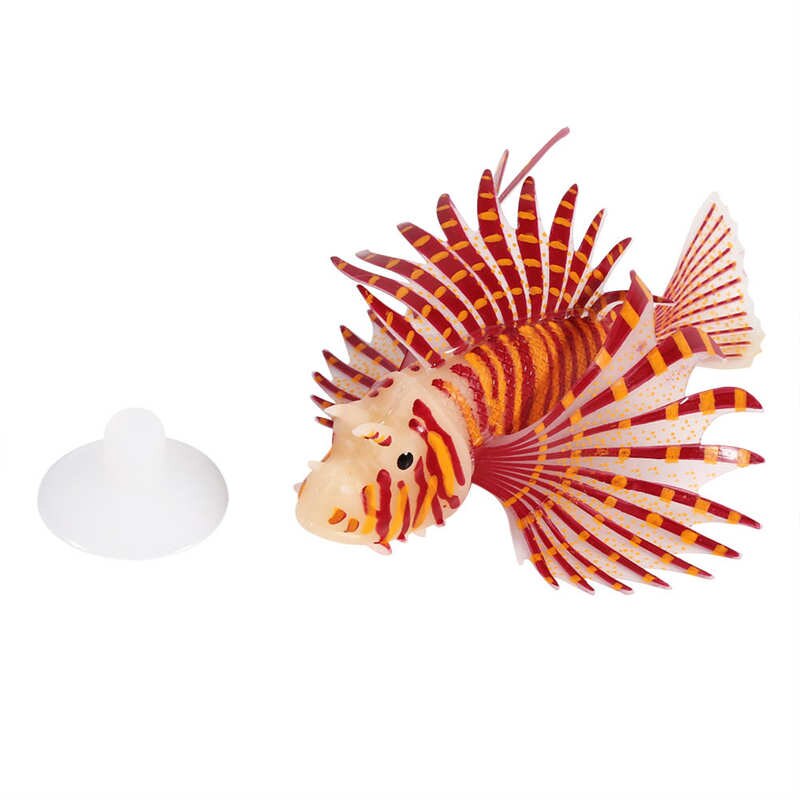 Aquarium Artificial Fish Tank Landscape Decoration Glow Simulation Animal Ornaments: B
