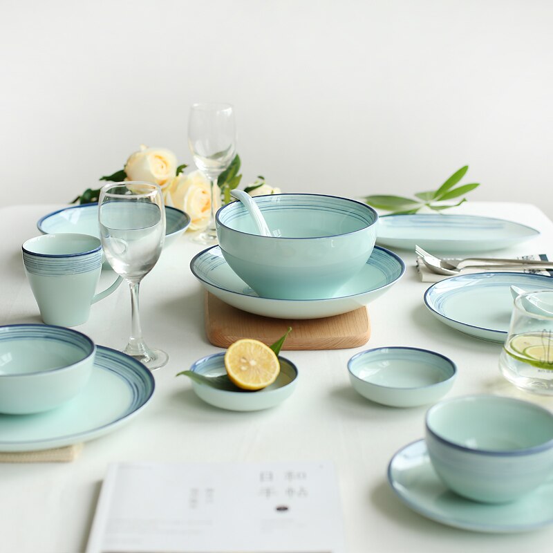 Japanese Ceramic Tableware Rice Bowl Soup Dish Fish Seasoning