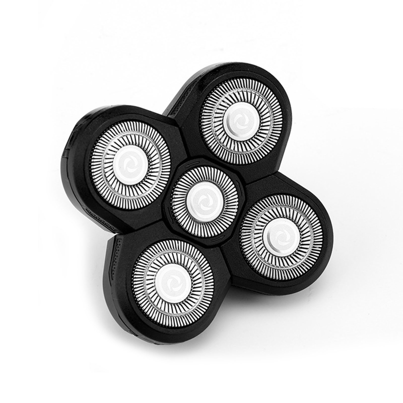 Remplacement pour rasoirs tête 5/6/7/8 têtes lame rechange pour cheveux barbe pour rasoir pour tête pour hommes chauves: Grey