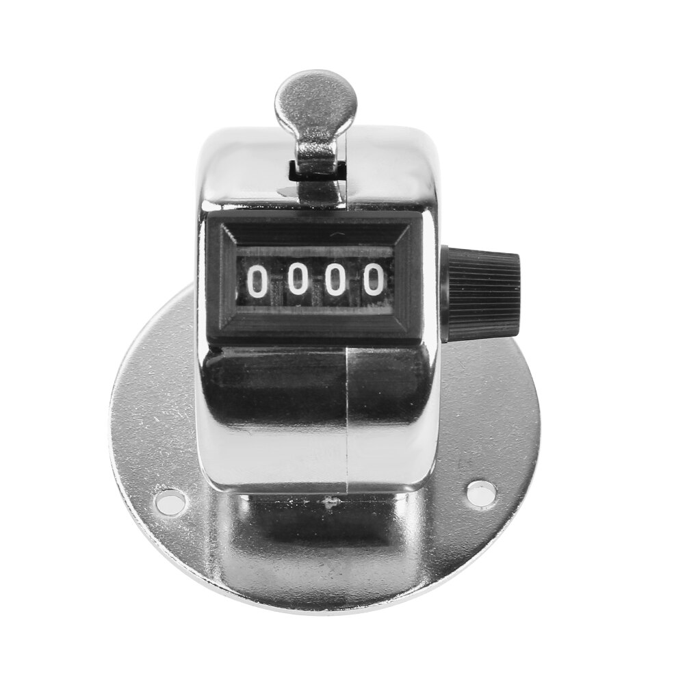 Mini Mechanical Digital Hand Tally Counter 4 Digit Number Manual Counting Golf Clicker Finger Display Maximum 9999 Useful Gadget