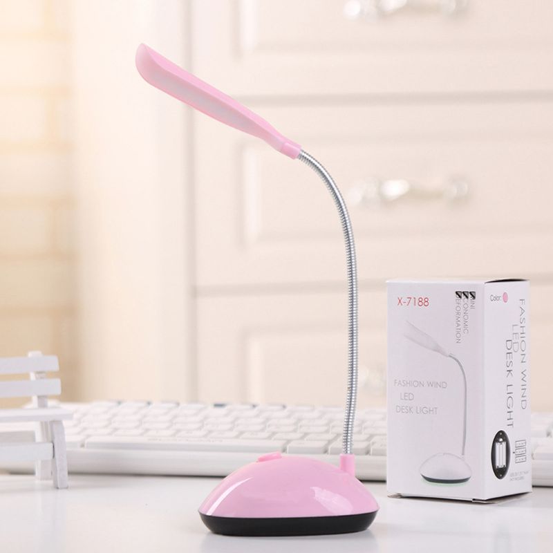 4Color Flexible Mini Desk Lamp Eye Protection Lamp Foldable LED Night Light Reading Book Lights Q6PD