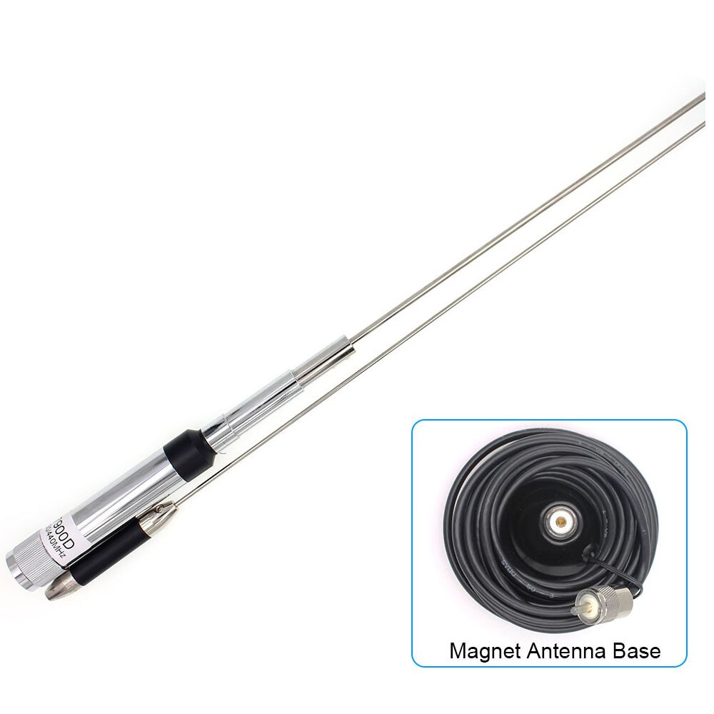 HYS VHF UHF Mult-Band mobiele radio, 2 meter & 70 cm antenne, 37,9 inch, 144/245/430 MHz, Whip-antenne voor Baofeng Anytone Kenwood TYT mobiele radio's