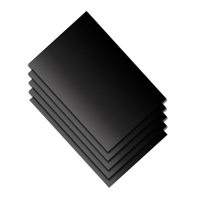 5pcs/lot Black BBQ Grill Mat Non-stick Heat Resistant Grill Liner Portable Baking Sheet Easy Oil Clean Pad Barbecue Accessories
