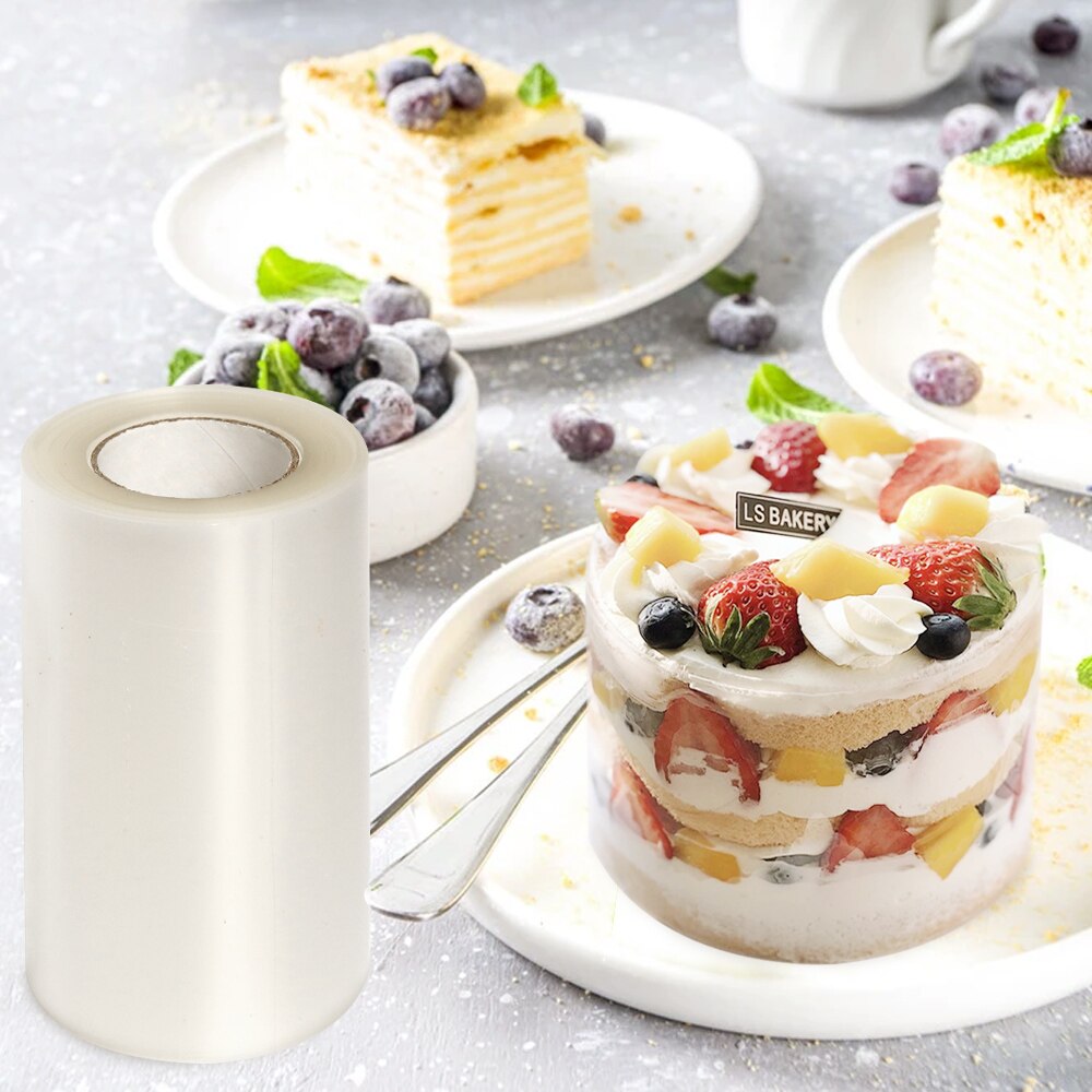 Transparent Cake Surround Film Kitchen Bakeware Acetate Film for Cake Decor Mousse Cake Sheets Surrounding Edge Diy Baking Tools