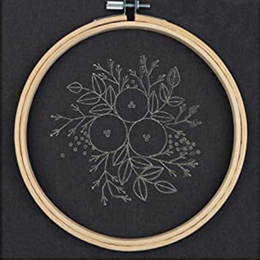 DIY Embroidery Kit Full Range of Embroidery Cross Stitch Stamped Embroidery Cloth with Floral Kit Gift Home Decoration FD