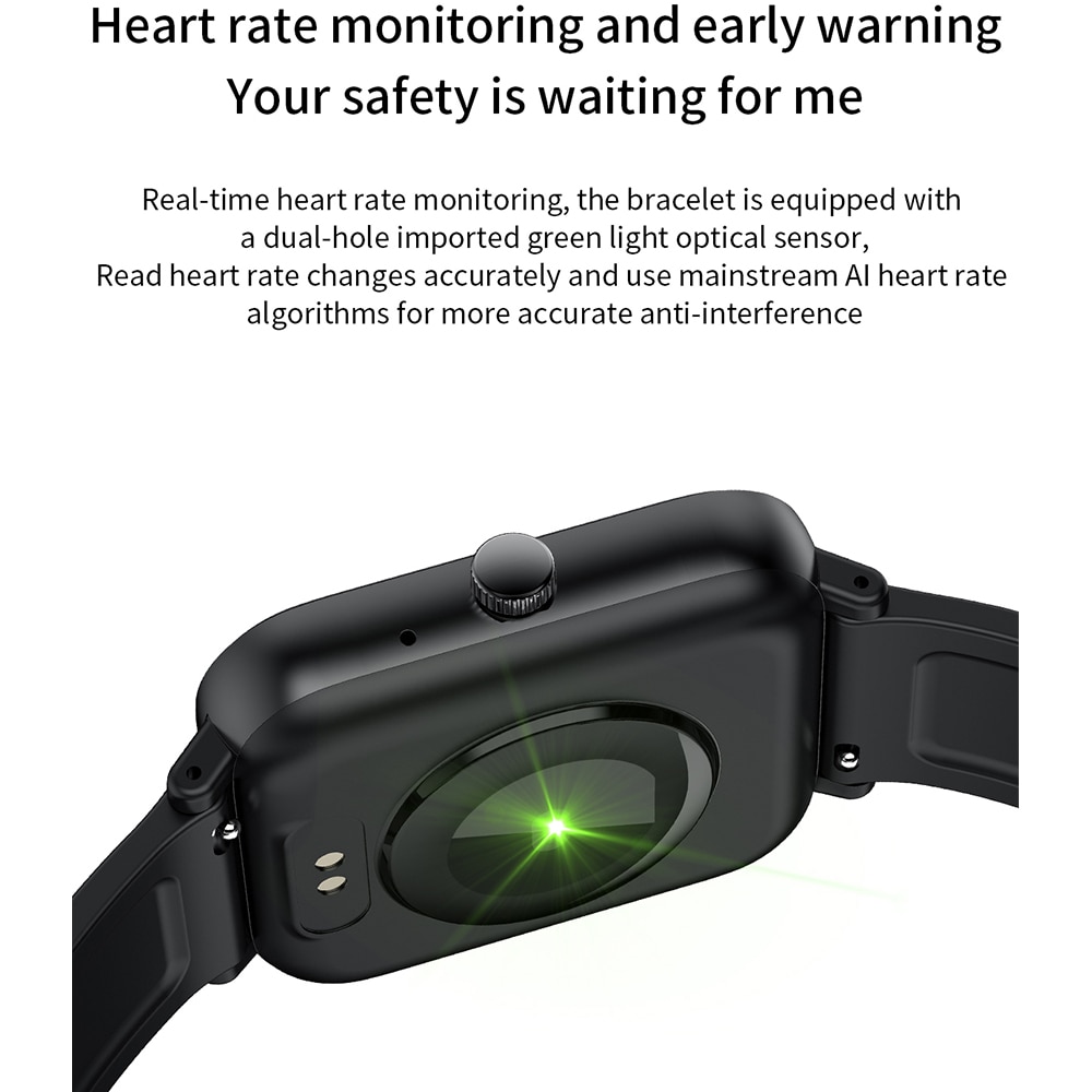 Smartwatch Men Bluetooth Call 1.72inch Full Touch Fitness Tracker Blood Pressure Clock Women Smart Watch for Xiaomi PK GTS Band