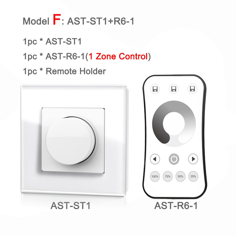 220V Led Dimmer Triac 230V 110V Ac Draadloze Rf 2.4G Afstandsbediening Dimbaar Knop Lichtschakelaar Smart wifi Controller Dimmer Voor Led Lampen: Model F