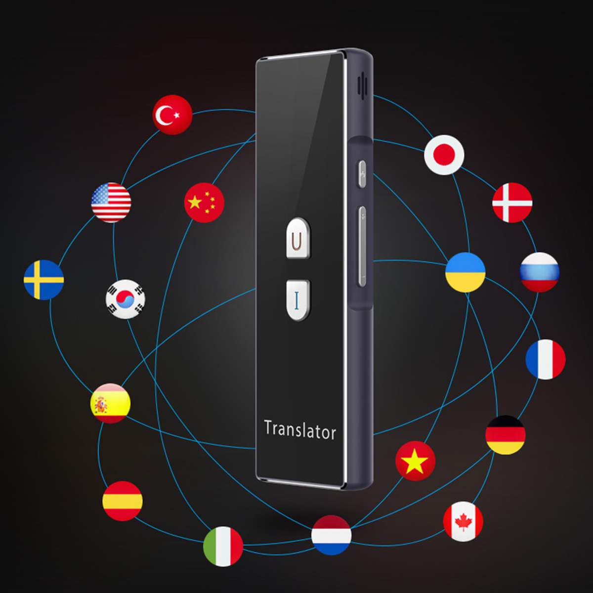 T8 Portable Mini Wireless Smart Translator 40 Languages Two-Way Multi-Language Real Time Instant Voice bluetooth Translator APP