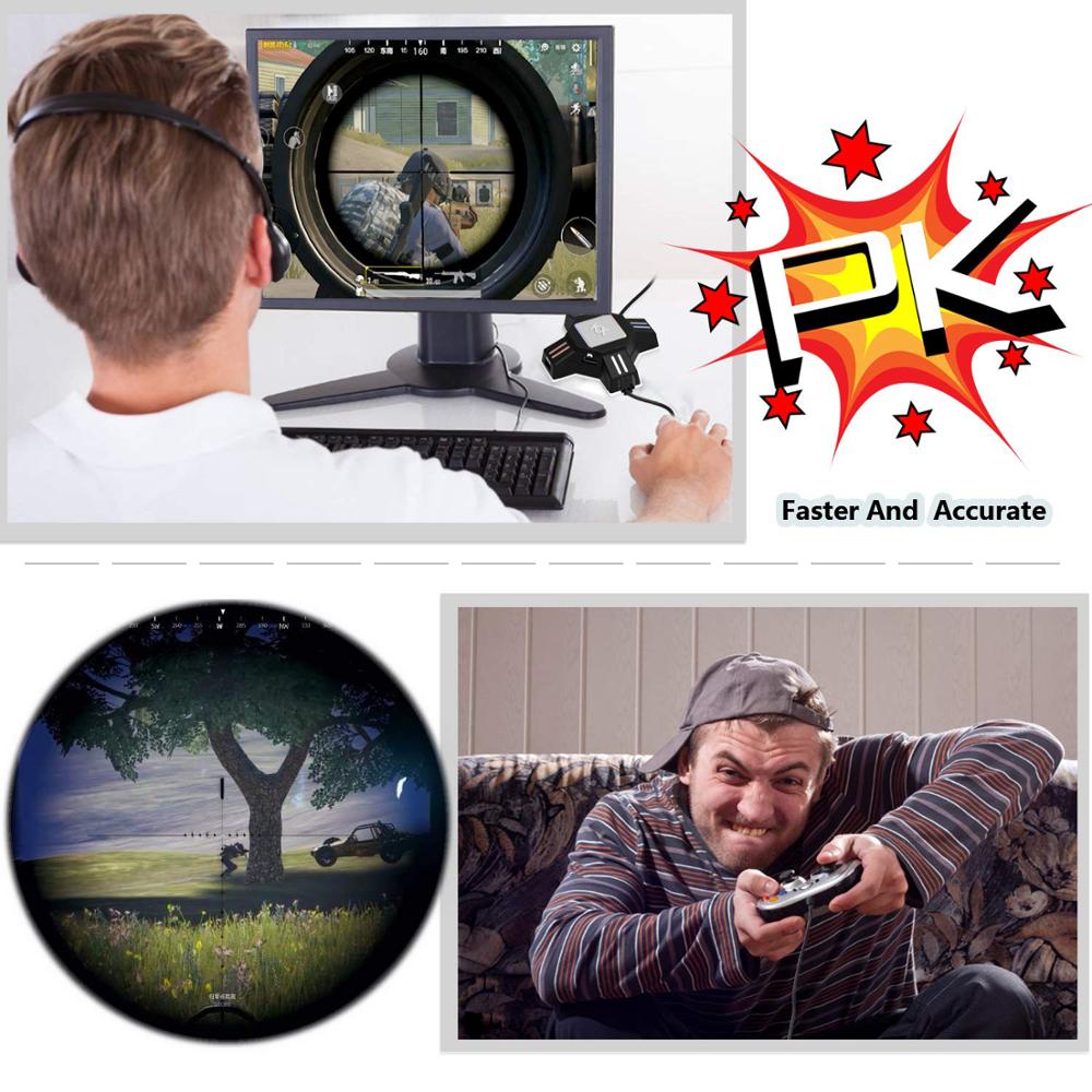 KX USB Game Controllers Adapter Converter Video Game Keyboard Mouse adapter for Switch PS4 Xbox