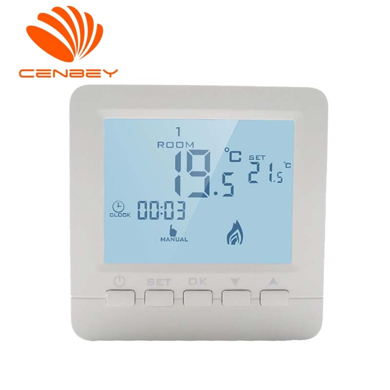 Battery Powered Room thermostat gas boiler termostat underfloor heating thermostats heating controller central heating