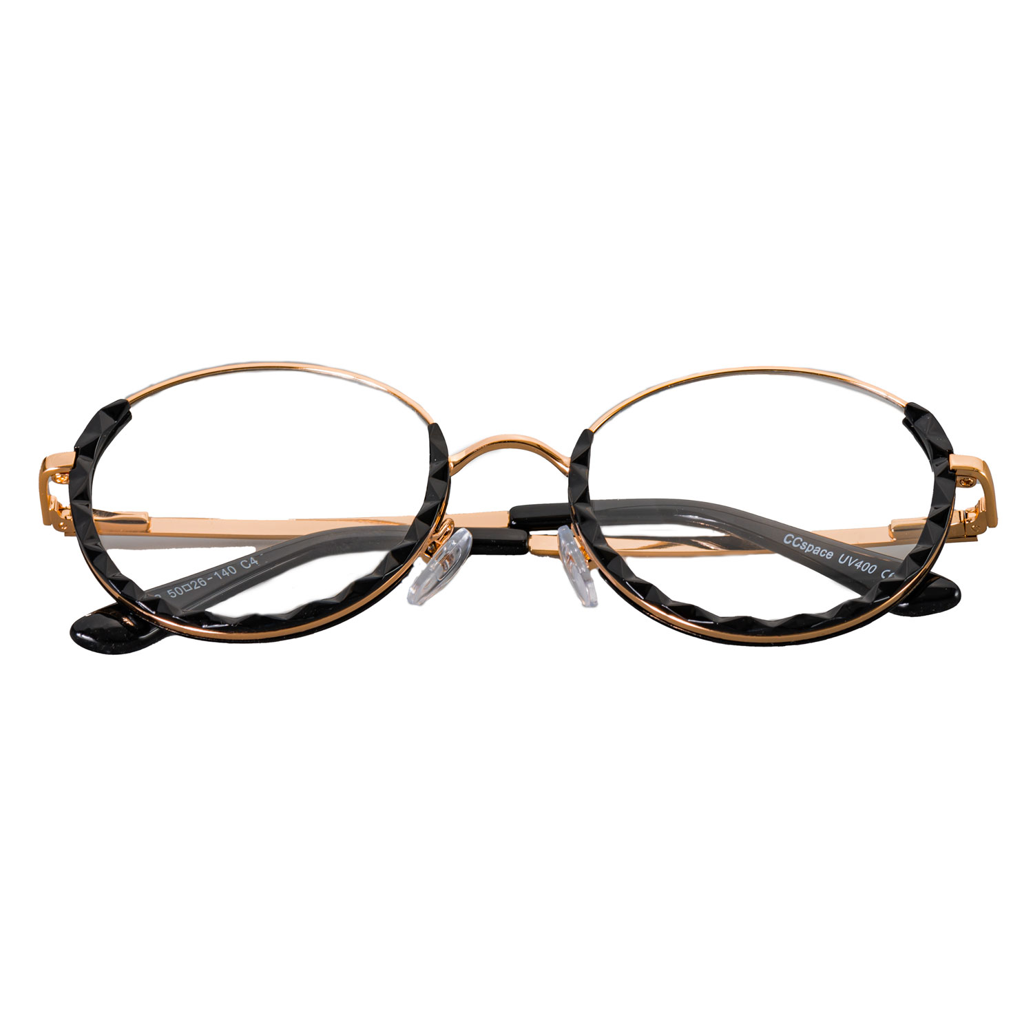 51012 Round Cat Eye Half-frame Plastic Titanium Glasses Frames Ultralight Men Women Optical Computer Glasses