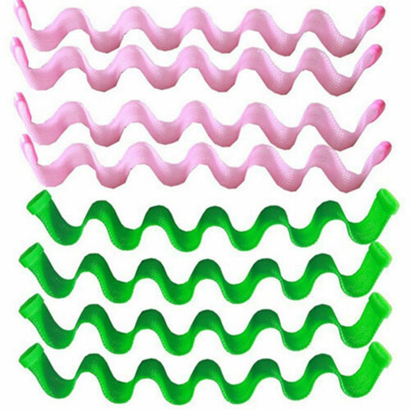 Mærke stil 12 stk vandbølge magiske curlers formere udnytte spiralfrisørværktøj 45cm
