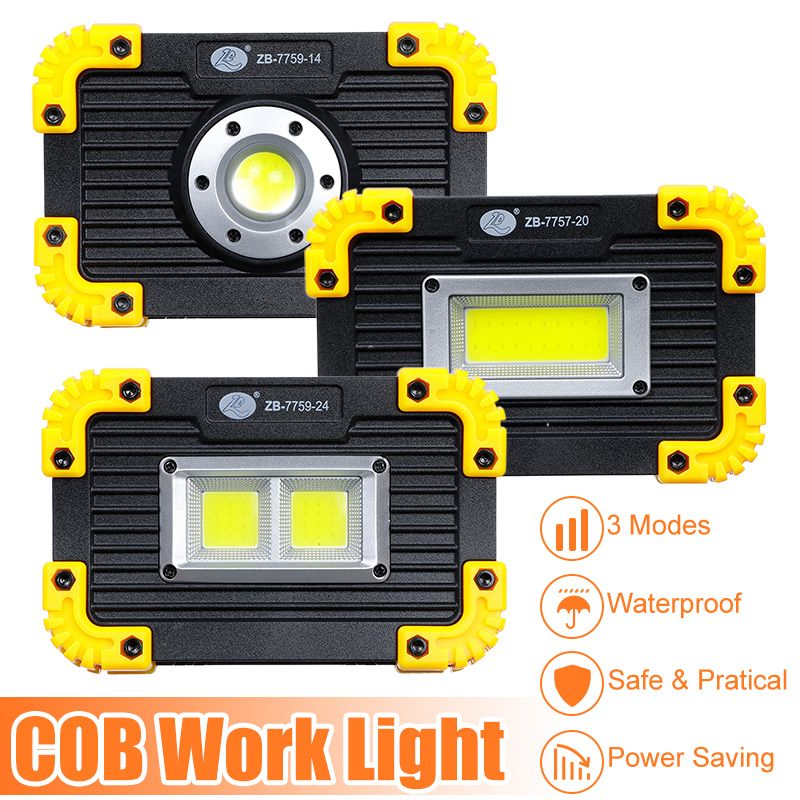 350W Portable Lanterns COB LED Floodlight USB Charging Rechargeable Spot Work Lamp Outdoor Camping Emergency Light