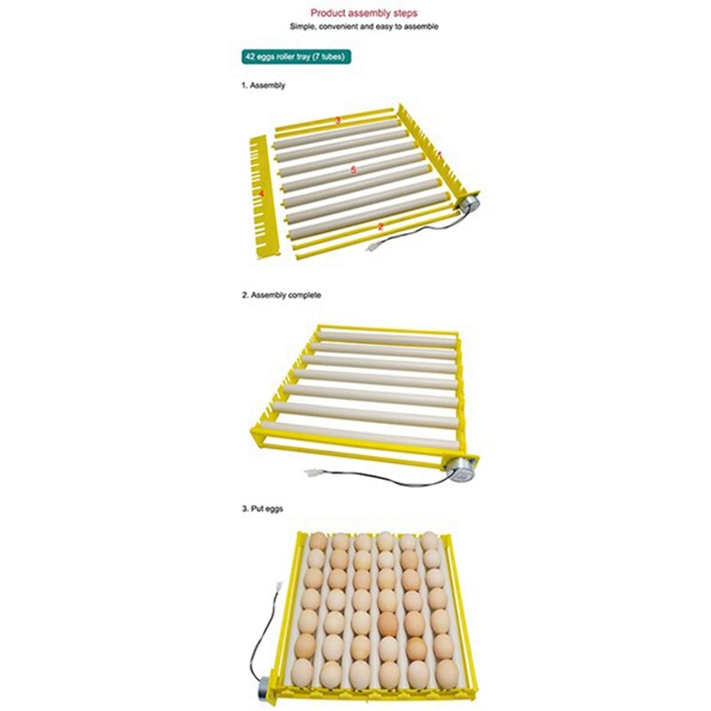 Roller Ei Lade Incubator Accessoires Duurzaam Roterende Automatische Roller Patroon Turner Lade Met Motor