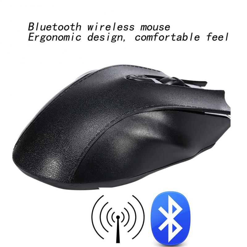 Wireless Bluetooth Mouse 800/1200/1600 DPI Optical Bluetooth Mouse 4 Keys Surface Leather Mouse For Laptop Notebook PC