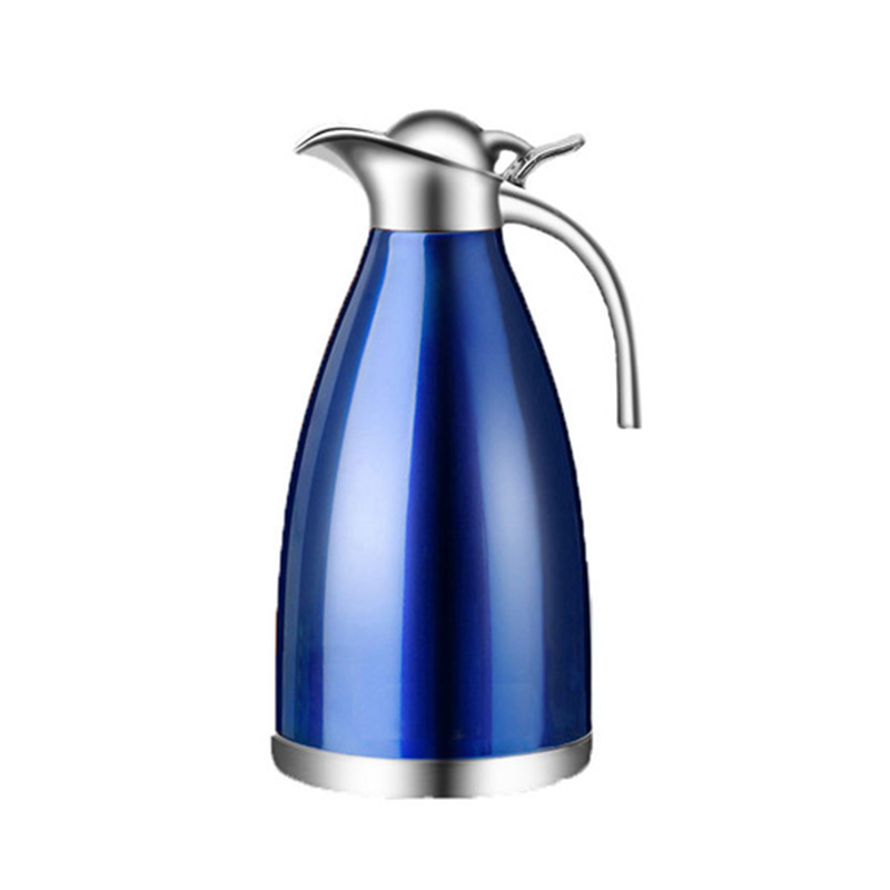 2L Double Wall Stainless Steel Thermos Bottle Pot Vacuum Flasks Coffee Tea Thermal Insulated Water Bottles Jug Travel termos: 2000ml / Blue