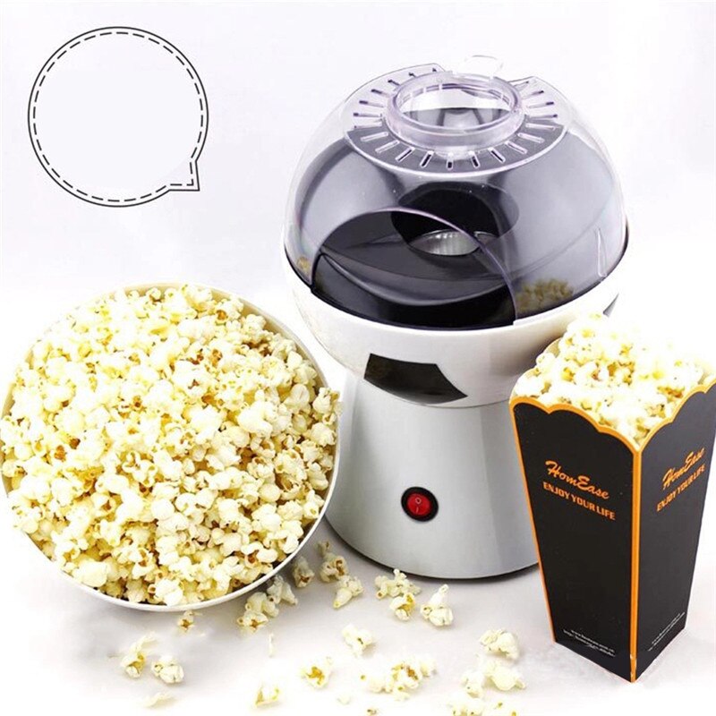 Home Mini Popcorn Machine 1200W Fully Automatic Air DIY Popcorn Machine Household Carnival Corn Popper Making Machine