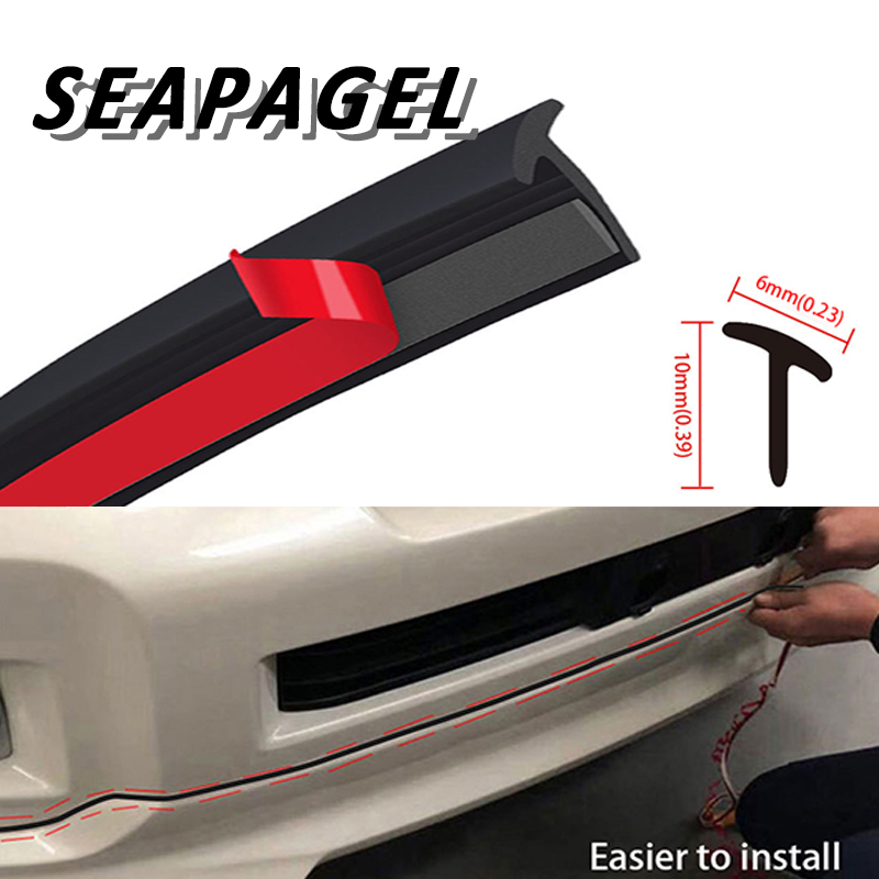 Striscia di tenuta automatica universale Inclinata in gomma a forma di T Resistente alle intemperie Bordo Trim Porta auto Tronco Coperchio Gap Guarnizione Striscia di isolamento acustico