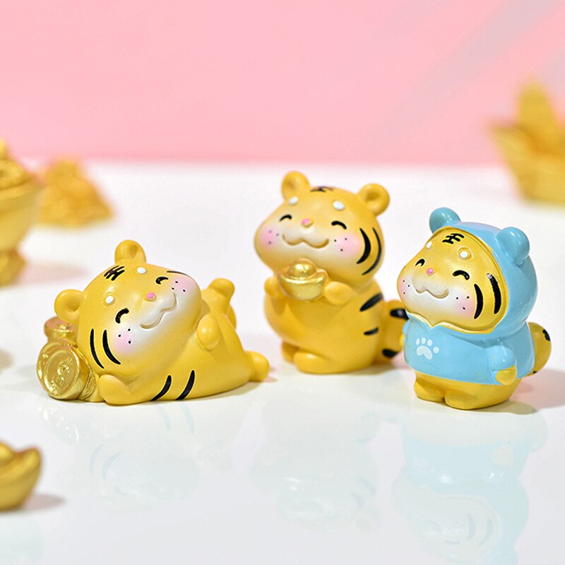 DIY Mini Miniatur Garten Ornament Dekor Topf Handwerk Jahr Der Tiger Hause Ornamente Dekoration Zubehör Neue Jahr