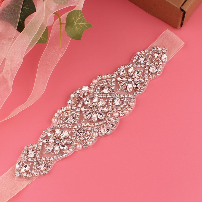 Cinto de casamento de cristal cetim strass vestido de festa cinto de fita de noiva acessórios de casamento de dama de honra