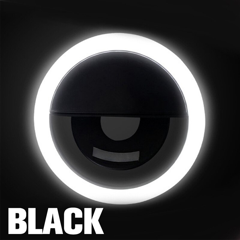 Bärbar led selfie lampring blixtbelysning led lampor dekoration mobiltelefoner foto nattljus spegel neonskylt selfie ring: 4