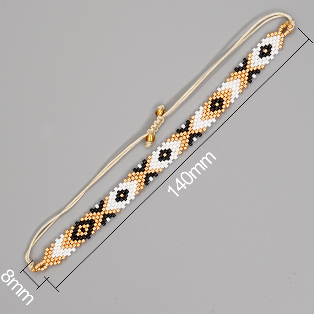 Go2Boho Evil Eye bracciale gioielli di Moda tessuti fatti a mano Miyuki perline Pulseras Mujer Moda bracciali regolabili per donna