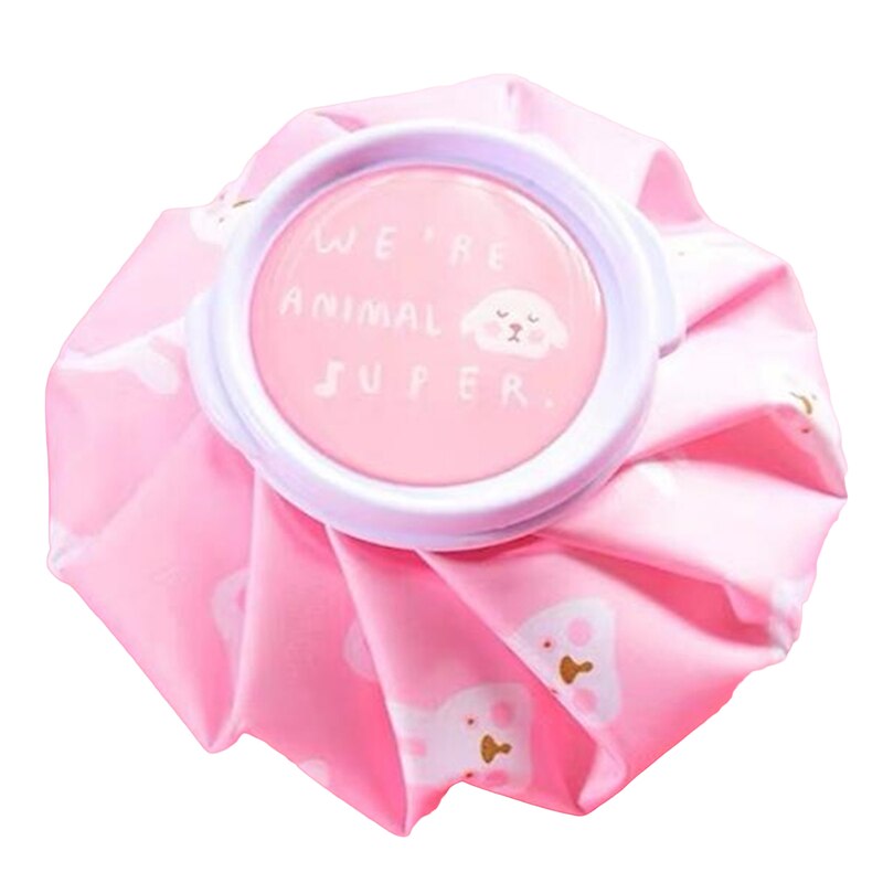 Bolsa para botella de agua de doble uso, bolsa de hielo de verano, reutilizable, con dibujos animados, para aliviar el dolor de las piernas, calentador de manos, artículos para el hogar: Pink Rabbit