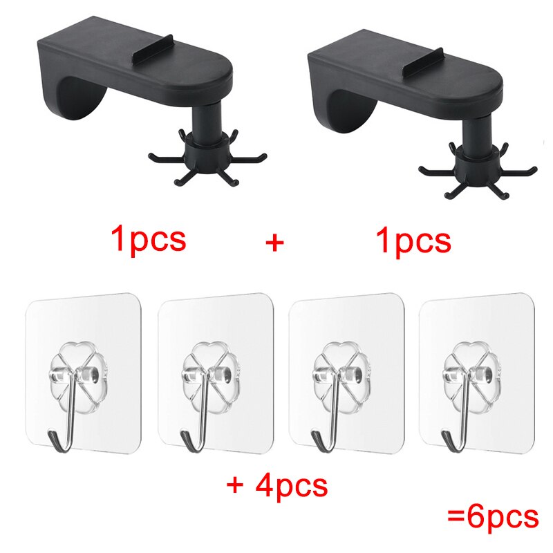 Køkkenarrangør og opbevaring opvaskeafløb bestikvask arrangør køkkenstativ organisation køkkentilbehør opbevaringsstativ 360: Rektangel-sort -2 stk