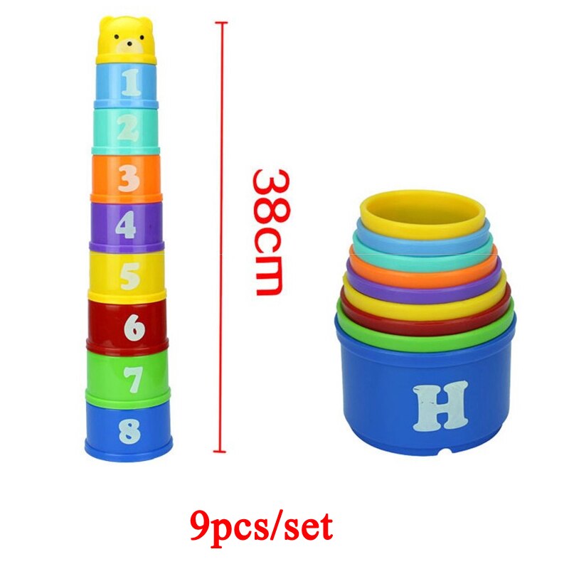 Baby Early Education Toys Montessori Box Digital Clock Math Toy Number digital Counting Wood Stick Kids Toy: Folding Cups