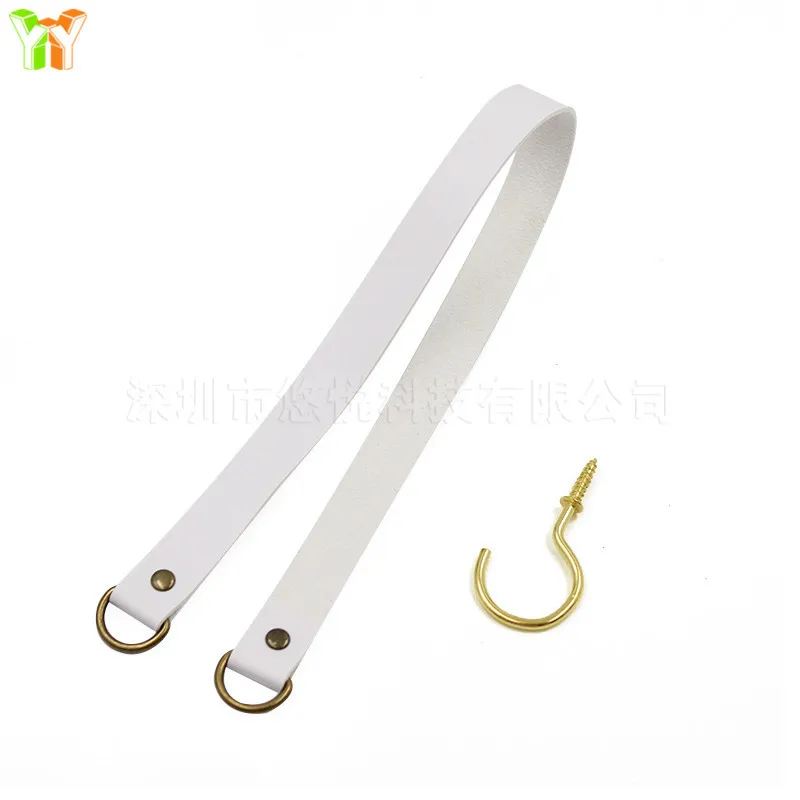 Lederen Gordijnband Achterkant Gordijnhouder Clip Gesp Touw Hotel Huis Decoratieve Kamer Accessoires Gordijn Tieback: WHITE